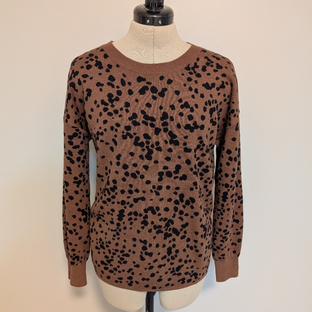 J. Jill Women's Leopard Print Sweater